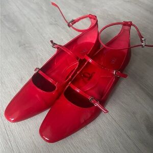 Zara Red Mary Janes